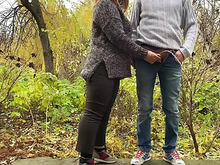 Fat MILF far tight pants knows how there hold my cock